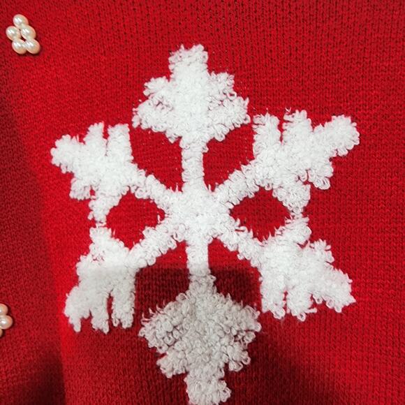Christmas snowflake sweater by 33 degrees women's XXL - Picture 3 of 7